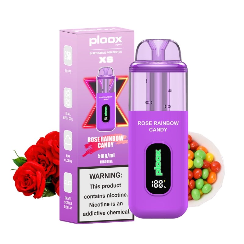 PLOOX DISPOSABLE POD 5% NIC 25000 PUFFS (5CT DISPLAY)