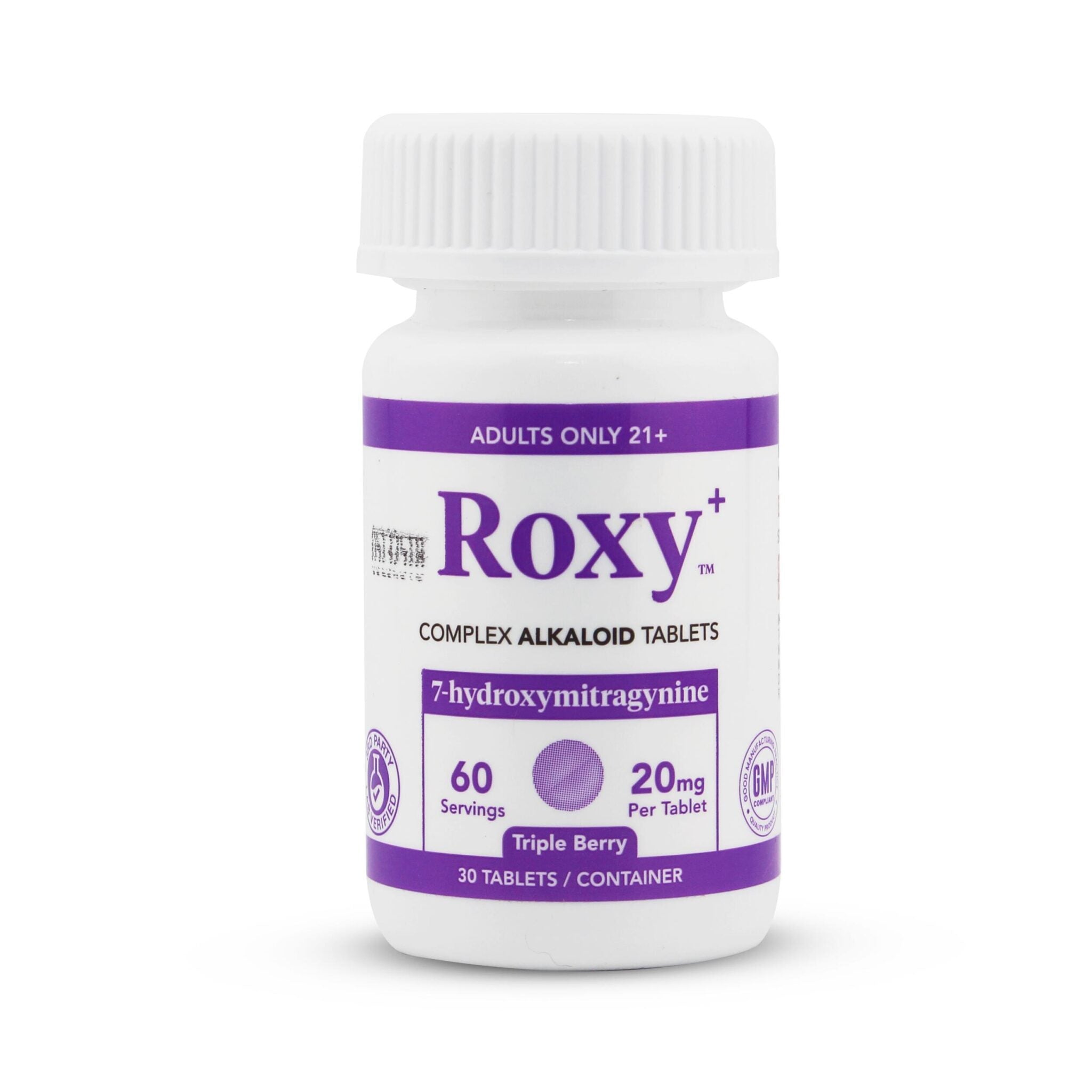 ROXY 7-HYDROXY 20MG CHEWABLE TABLETS (30CT JAR)