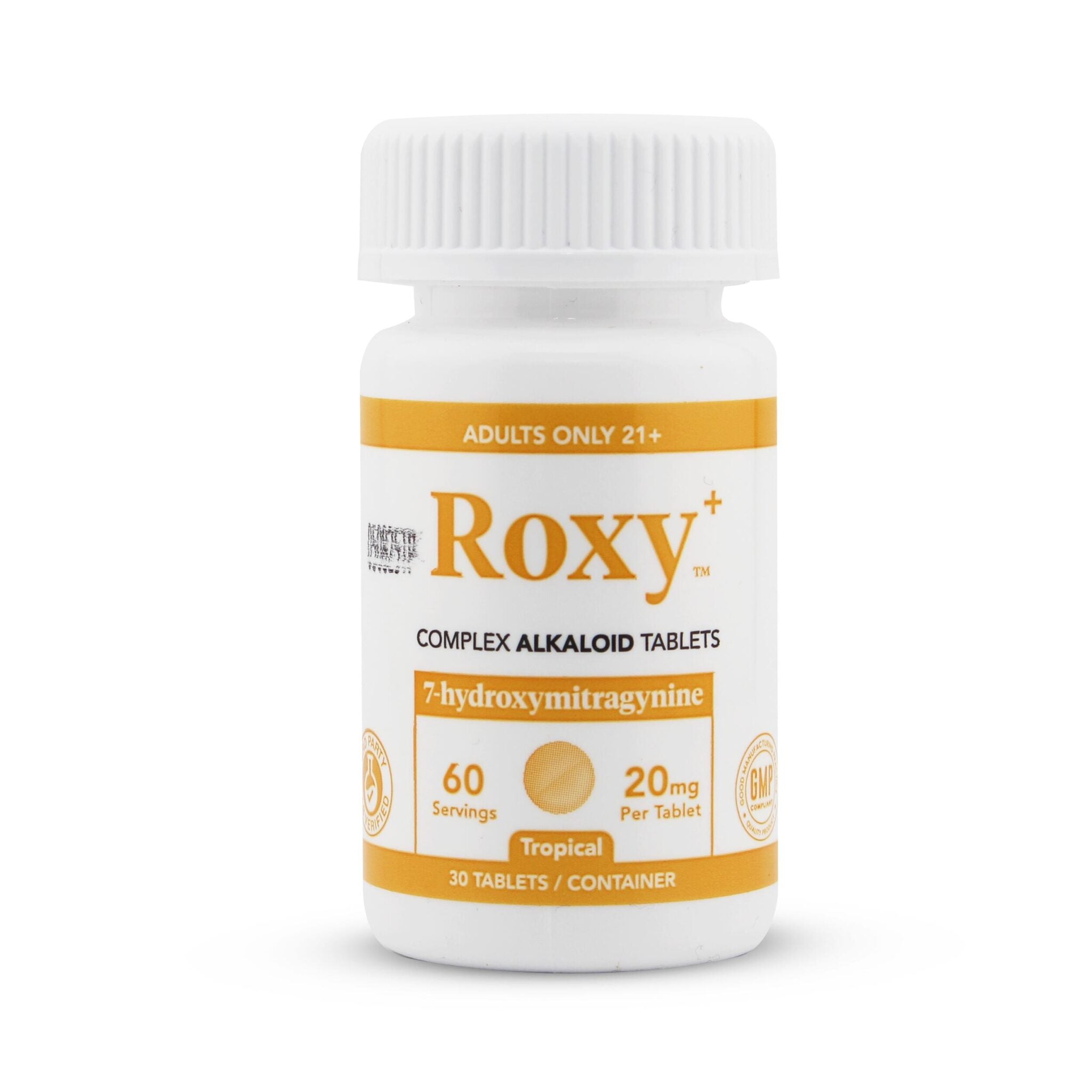 ROXY 7-HYDROXY 20MG CHEWABLE TABLETS (30CT JAR)