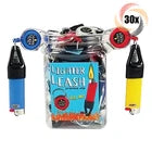 PREMIUM LIGHTER CLIP ASSORTED DESIGNS / COLORS 30PCS / JAR