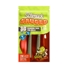 SCHMACK SAUCED 1.5 GRAM THC-A DIAMOND PRE ROLL (2CT/PACK)
