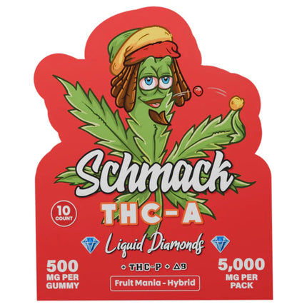 SCHMACK 500MG THC-A LIQUID DIAMOND GUMMY (10CT/PACK)