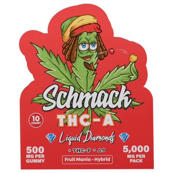 SCHMACK 500MG THC-A LIQUID DIAMOND GUMMY (10CT/PACK)