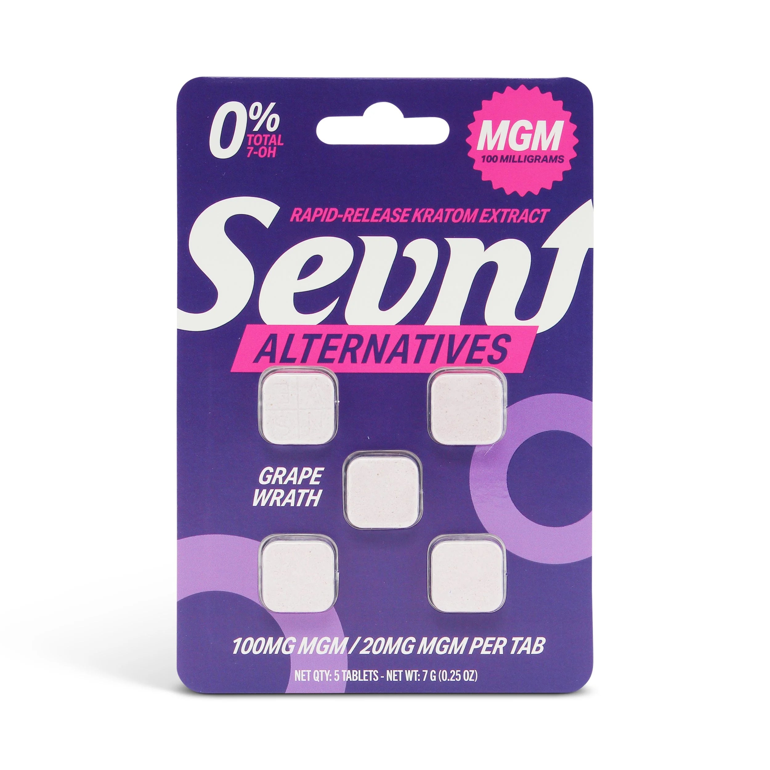 SEVN KRATOM EXTRACT 20MG TABLET (5CT PACK)