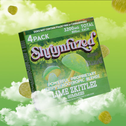 SHRUMFUZED 3200MG MUSHROOM GUMMIES (4CT/PACK)