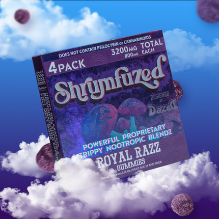 SHRUMFUZED 3200MG MUSHROOM GUMMIES (4CT/PACK)