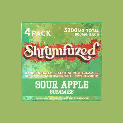 SHRUMFUZED 3200MG MUSHROOM GUMMIES (4CT/PACK)