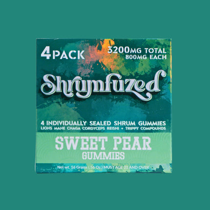 SHRUMFUZED 3200MG MUSHROOM GUMMIES (4CT/PACK)