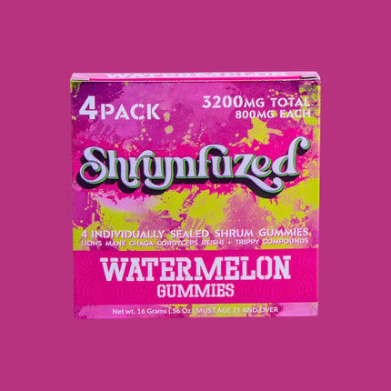 SHRUMFUZED 3200MG MUSHROOM GUMMIES (4CT/PACK)