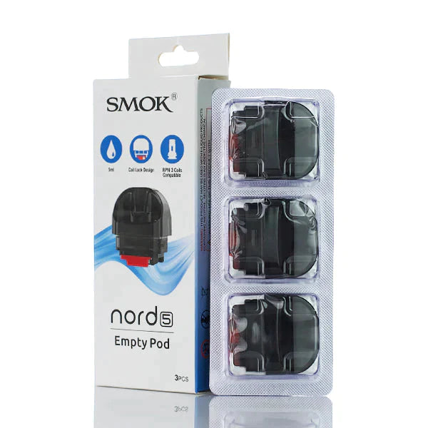 SMOK - NORD 5 EMPTY POD 3/PK - Hardware & Coils