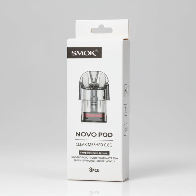 SMOK NOVO POD CLEAR MESHED 0.6OHM (3PC/PACK)