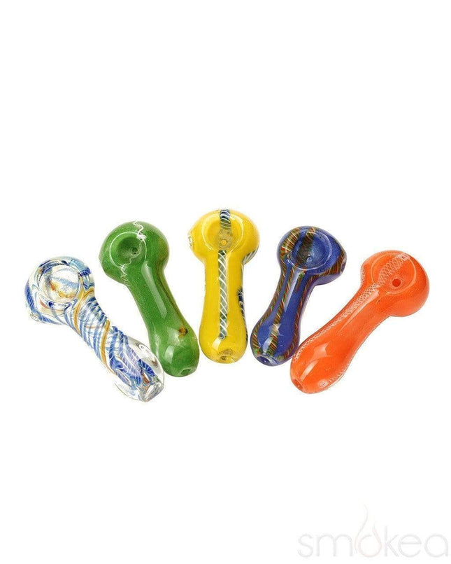 3" STRIPES DESIGN HAND PIPE ASSORTED COLORS (VPK-HP-03)