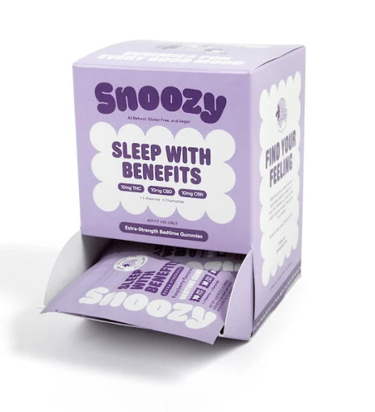 SNOOZY THC - CBD - CBN GUMMIES (2CT PER PACK) 20 PACK DISPLAY