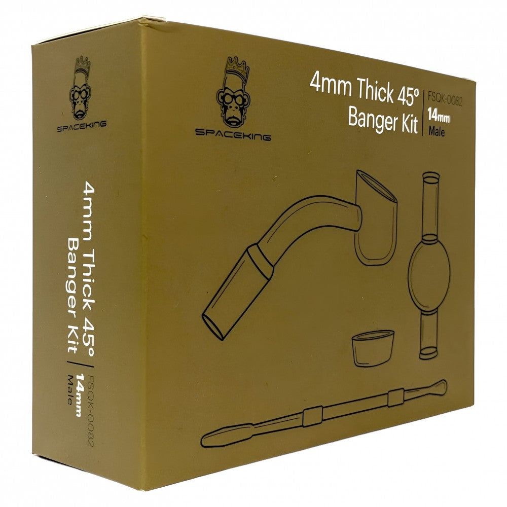 SPACE KING 4MM THICK 14MM 45° MALE BANGER KIT