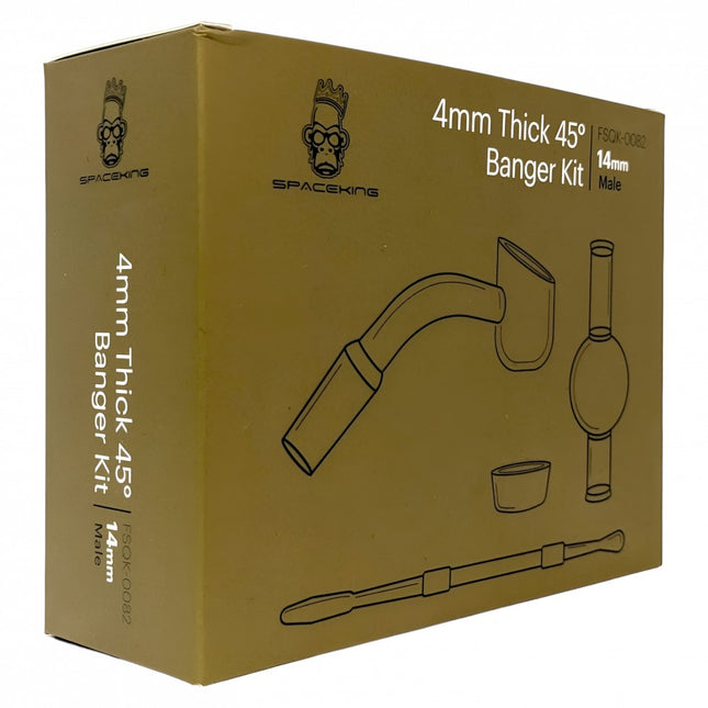 SPACE KING 4MM THICK 14MM 45° MALE BANGER KIT
