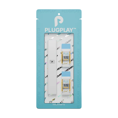 PLUGPLAY ALL IN ONE THC-A 2 GRAM POD KIT INCLUDES (1 BATTERY & 2 ONE GRAM PODS)