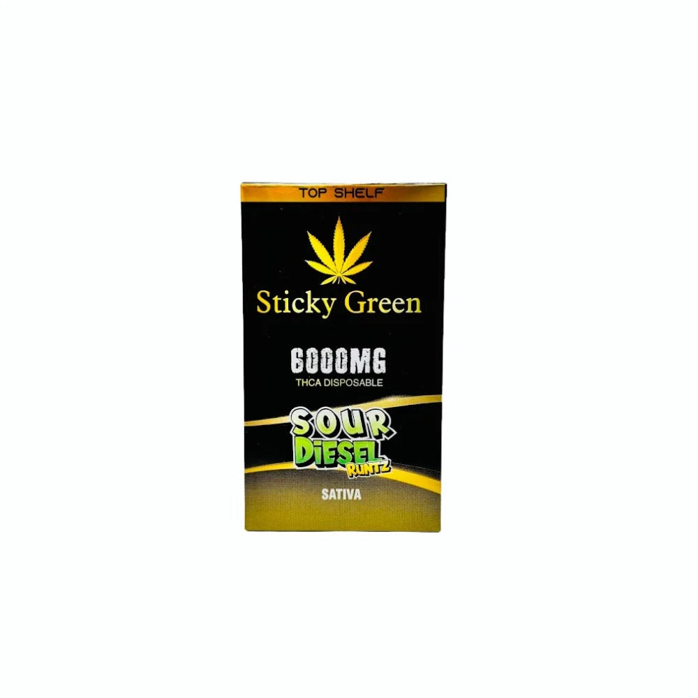 STICKY GREEN TOP SHELF 6GM THC-A DISPOSABLE