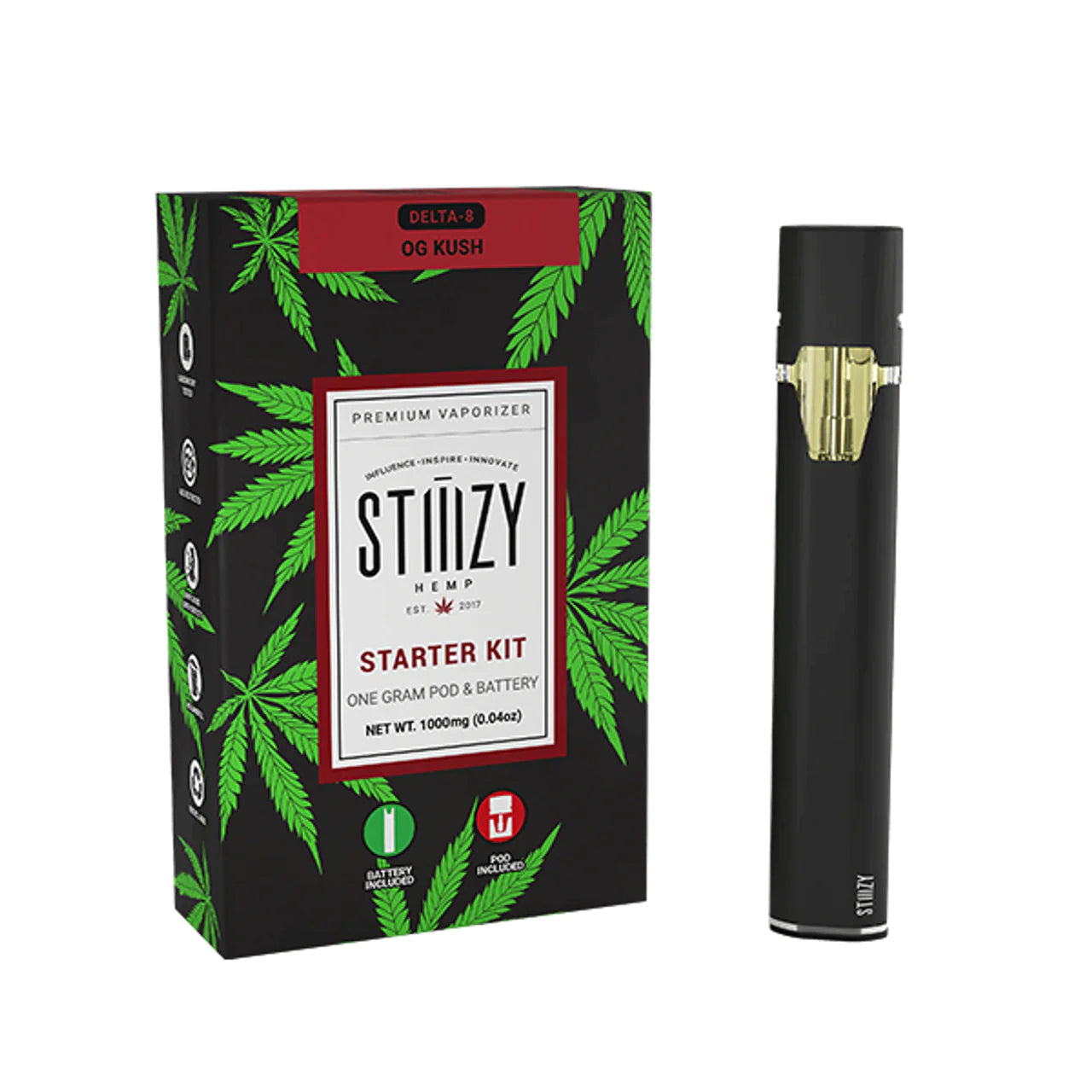 STIIIZY - DELTA-8 STARTER KIT OG KUSH - DELTA