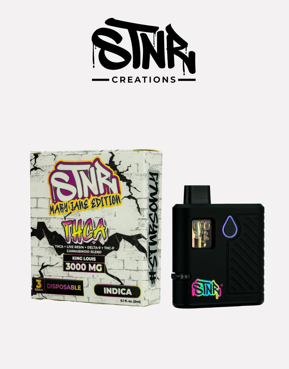 STNR MARY JANE EDITION (THCA + LIVE RESIN + D9 + THC-P) BLEND 3 GRAM DISPOSABLE