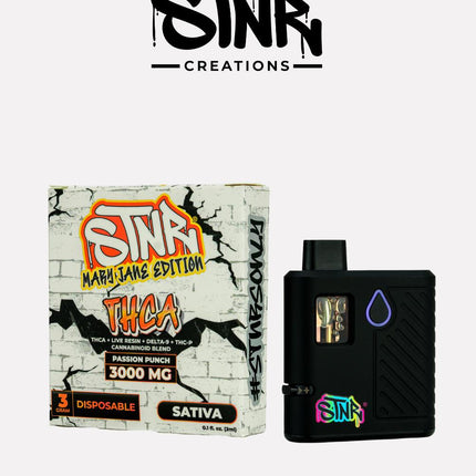STNR MARY JANE EDITION (THCA + LIVE RESIN + D9 + THC-P) BLEND 3 GRAM DISPOSABLE