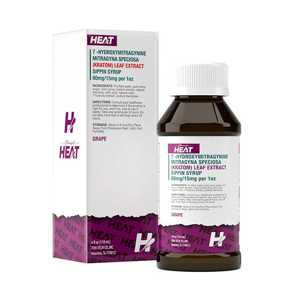 STRAIGHT HEAT SIPPEN SYRUP KRATOM SHOT 4OZ