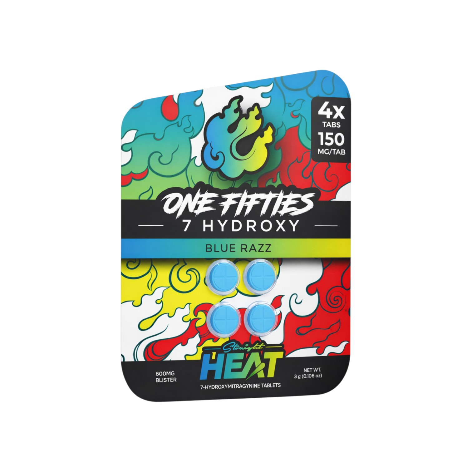 HEAT ONE FIFTIES 7 HYDROXY 150MG PER TAB (4CT PACK)