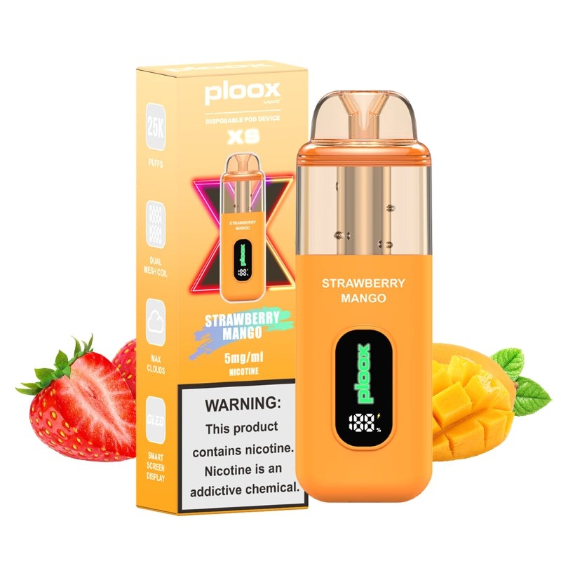 PLOOX DISPOSABLE POD 5% NIC 25000 PUFFS (5CT DISPLAY)