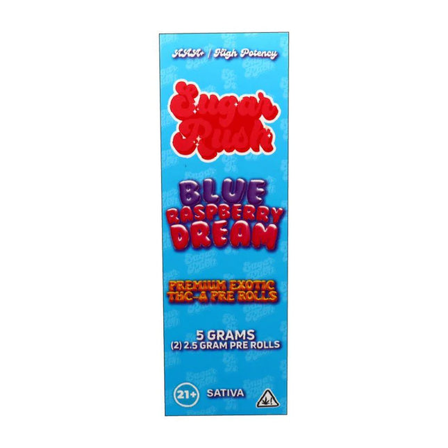 SUGAR RUSH PREMIUM EXOTICS THC-A PRE ROLLS 2 X 2.5G PER PACK