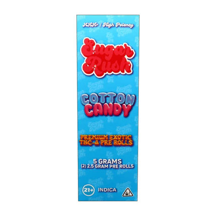 SUGAR RUSH PREMIUM EXOTICS THC-A PRE ROLLS 2 X 2.5G PER PACK