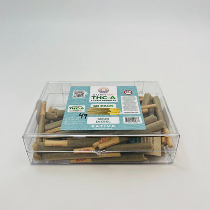 SUNRISE THC-A 1 GRAM PRE-ROLLS (50CT PACK)