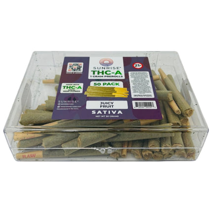 SUNRISE THC-A 1 GRAM PRE-ROLLS (50CT PACK)