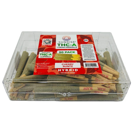 SUNRISE THC-A 1 GRAM PRE-ROLLS (50CT PACK)