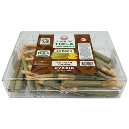 SUNRISE THC-A 1 GRAM PRE-ROLLS (50CT PACK)