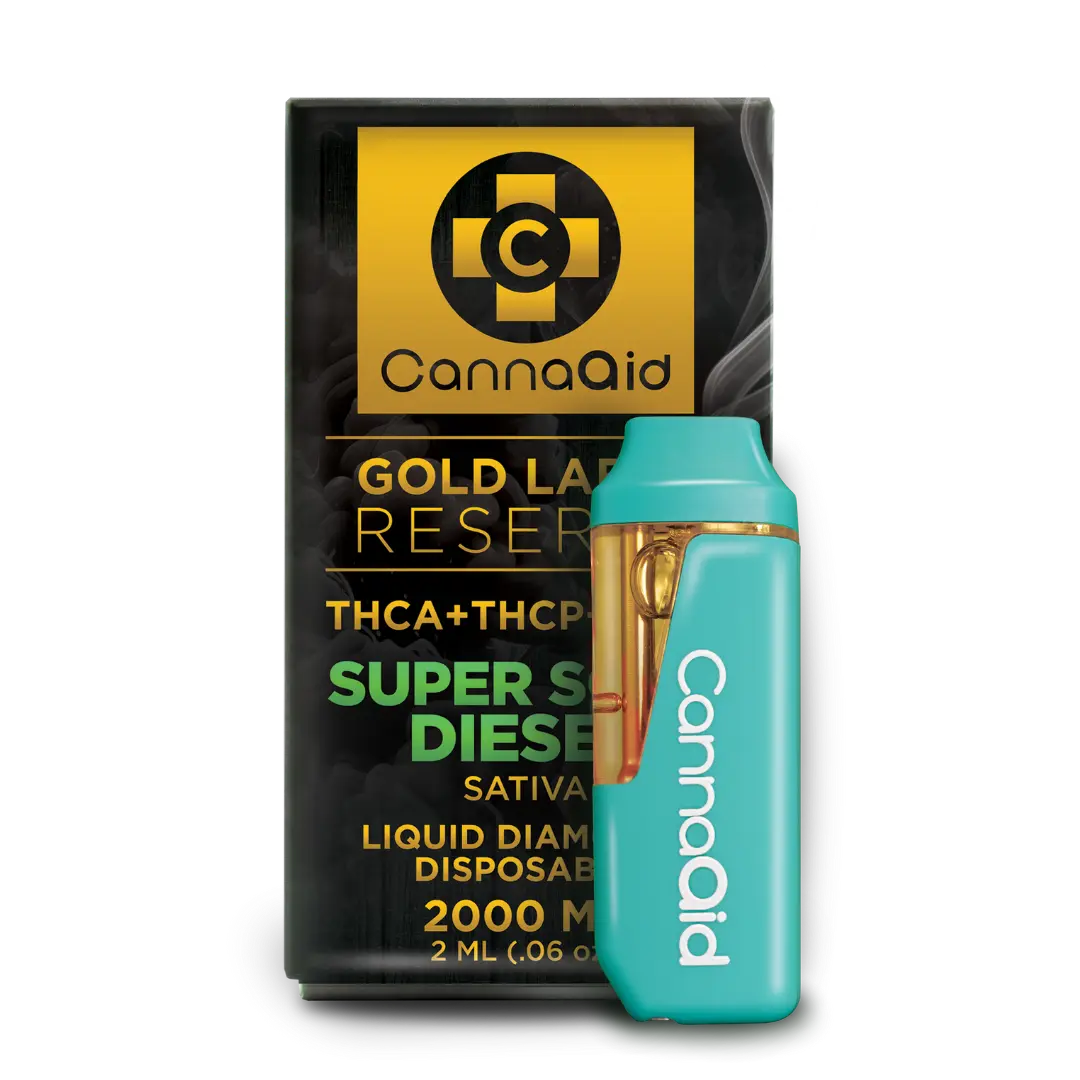 CANNA AID 2ML GOLD LABEL RESERVE (THC-A, THC-P, THC-B) LIQUID DIAMONDS DISPOSABLE
