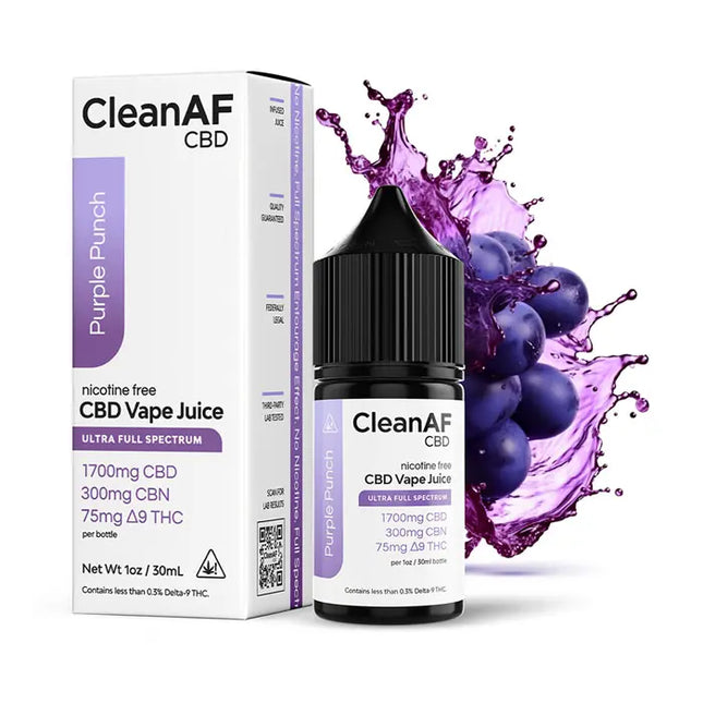 CLEAN AF 30ML CBD FULL SPECTRUM VAPE JUICE