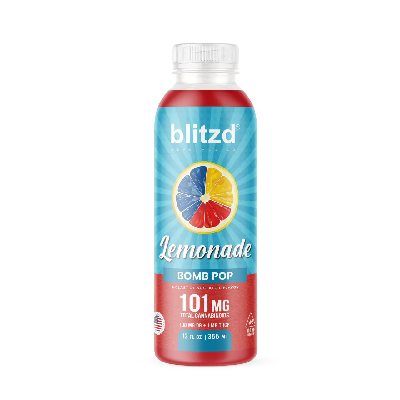 BLITZD LEMONADE 101MG D9 + THC-P 12OZ BOTTLE