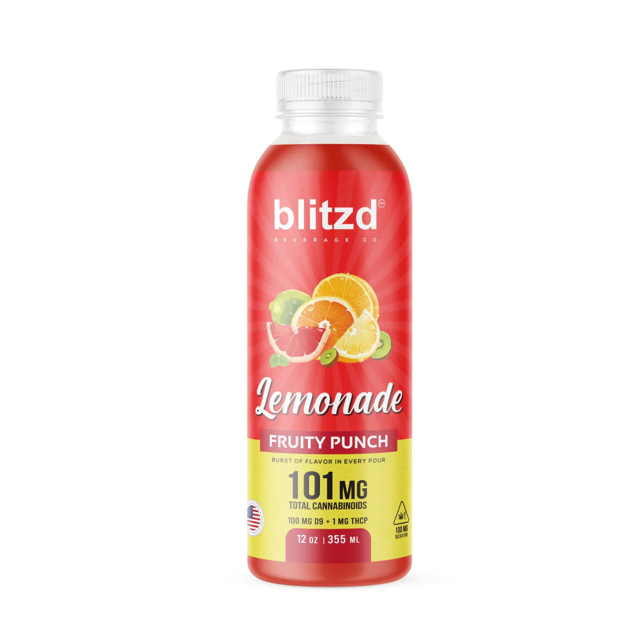 BLITZD LEMONADE 101MG D9 + THC-P 12OZ BOTTLE
