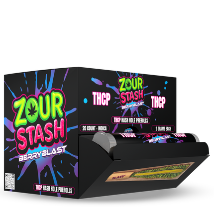 ZOUR STASH THCP 2G HASH HOLE PRE-ROLLS (20CT DISPLAY)