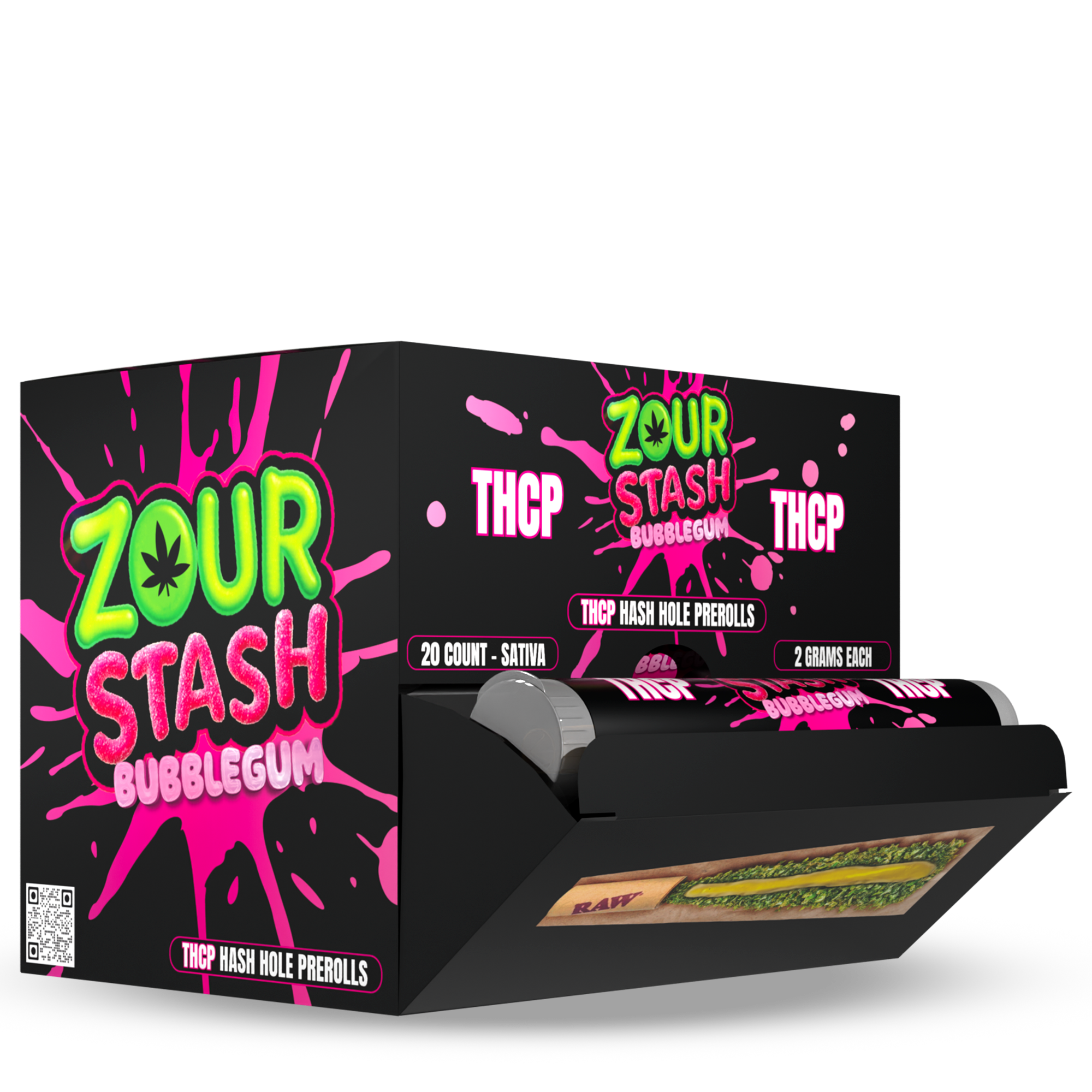 ZOUR STASH THCP 2G HASH HOLE PRE-ROLLS (20CT DISPLAY)
