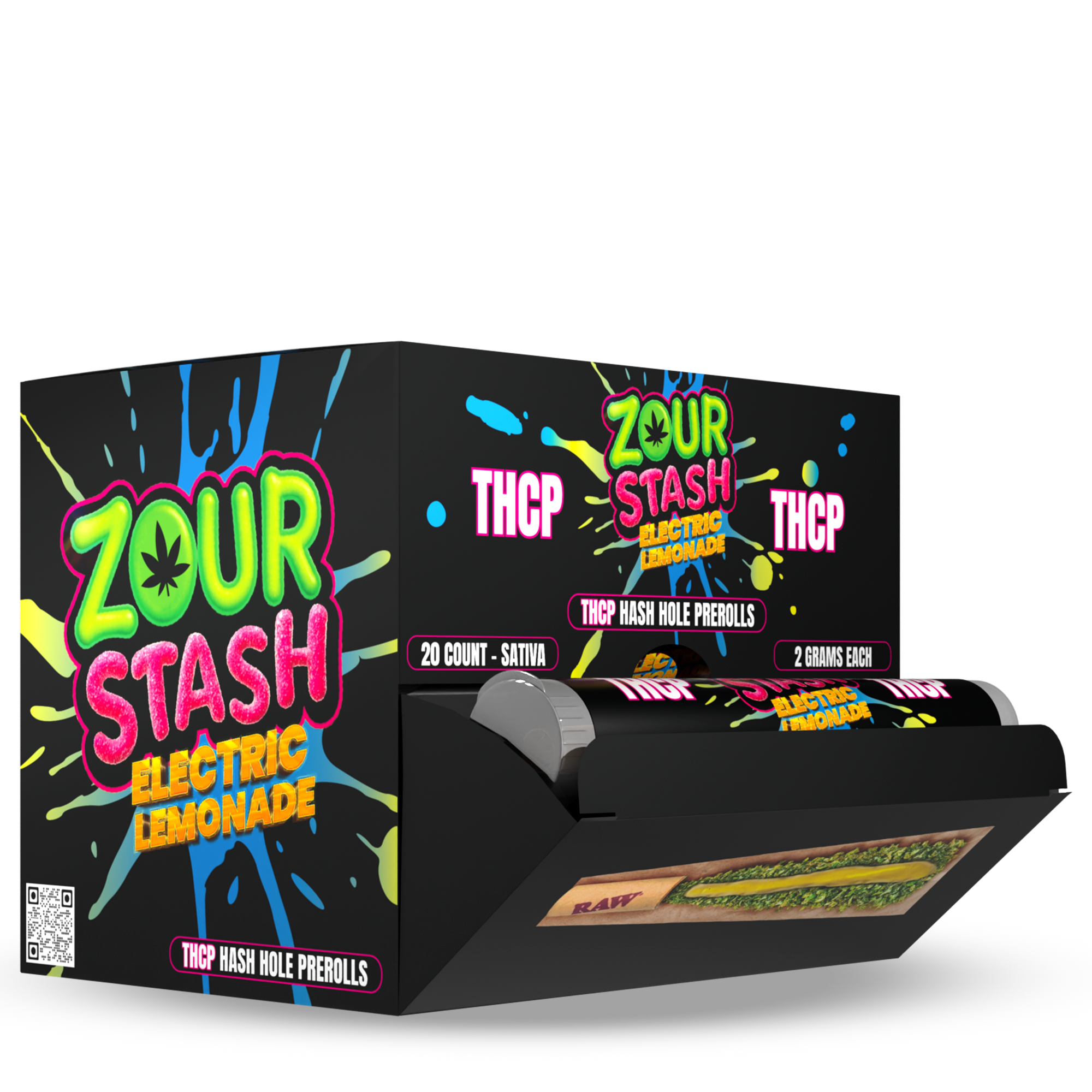 ZOUR STASH THCP 2G HASH HOLE PRE-ROLLS (20CT DISPLAY)