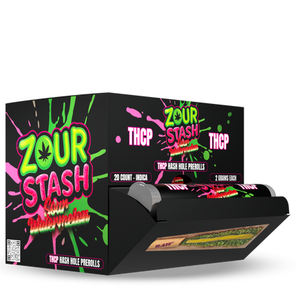 ZOUR STASH THCP 2G HASH HOLE PRE-ROLLS (20CT DISPLAY)