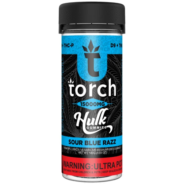 TORCH 15000MG (D9 + THCP) HULK BLEND GUMMIES