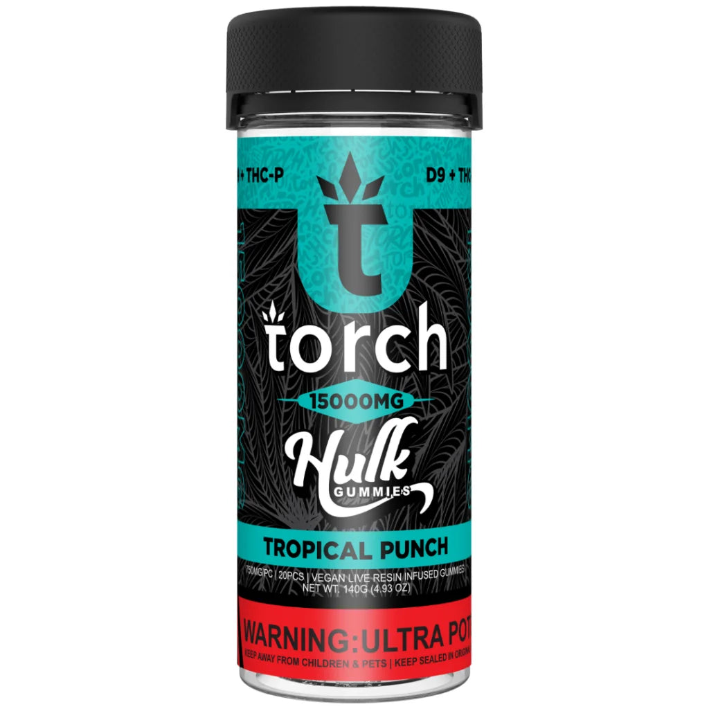 TORCH 15000MG (D9 + THCP) HULK BLEND GUMMIES