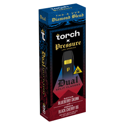TORCH X PRESSURE DUAL SPLIT FLAVORS THC-A VVS DIAMOND BLEND 3G DISPOSABLE