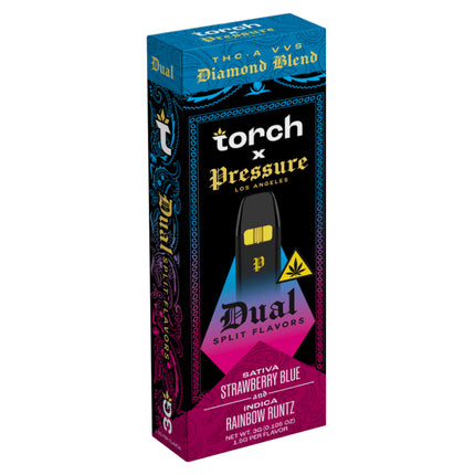 TORCH X PRESSURE DUAL SPLIT FLAVORS THC-A VVS DIAMOND BLEND 3G DISPOSABLE