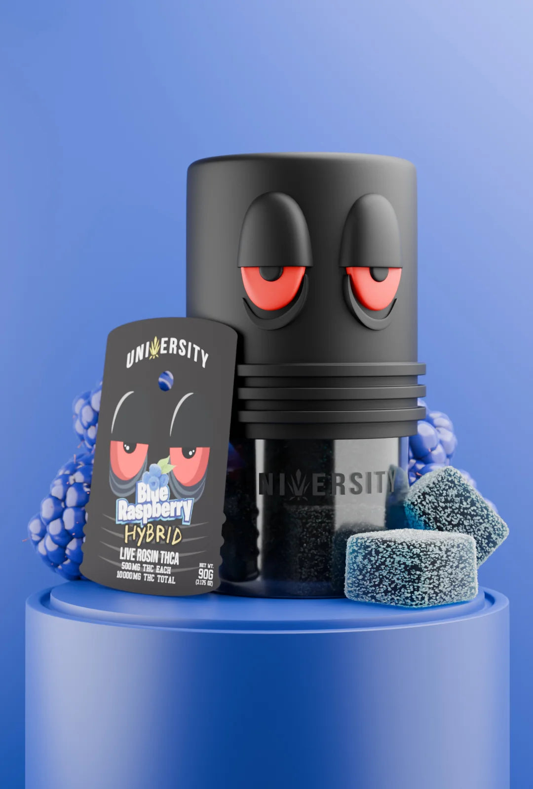 UNIVERISTY LIVE ROSIN THCA 10,000MG GUMMY JAR (500MG/PC)