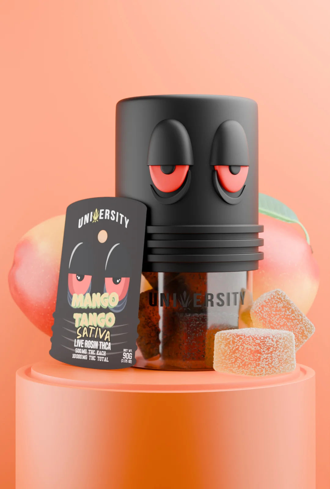 UNIVERISTY LIVE ROSIN THCA 10,000MG GUMMY JAR (500MG/PC)