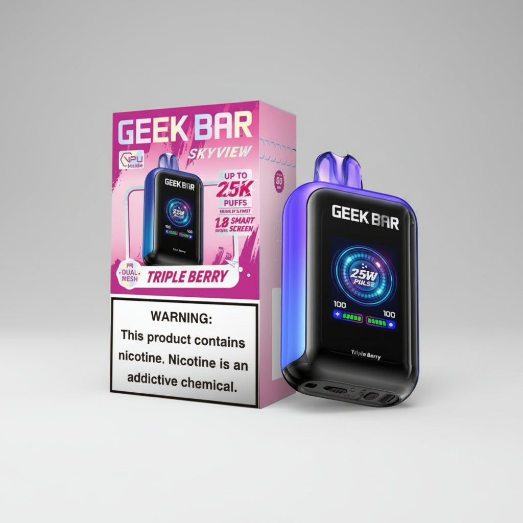 GEEK BAR SKYVIEW 25K PUFFS (5CT DISPLAY) Rising Wholesale Inc. GEEK BAR SKYVIEW 25K PUFFS (5CT DISPLAY) Rising Wholesale Inc.
