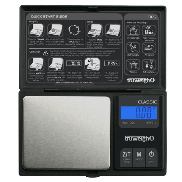 TRUWEIGH MINI CLASSIC SCALE - 100G X 0.01G - BLACK (SC-228)