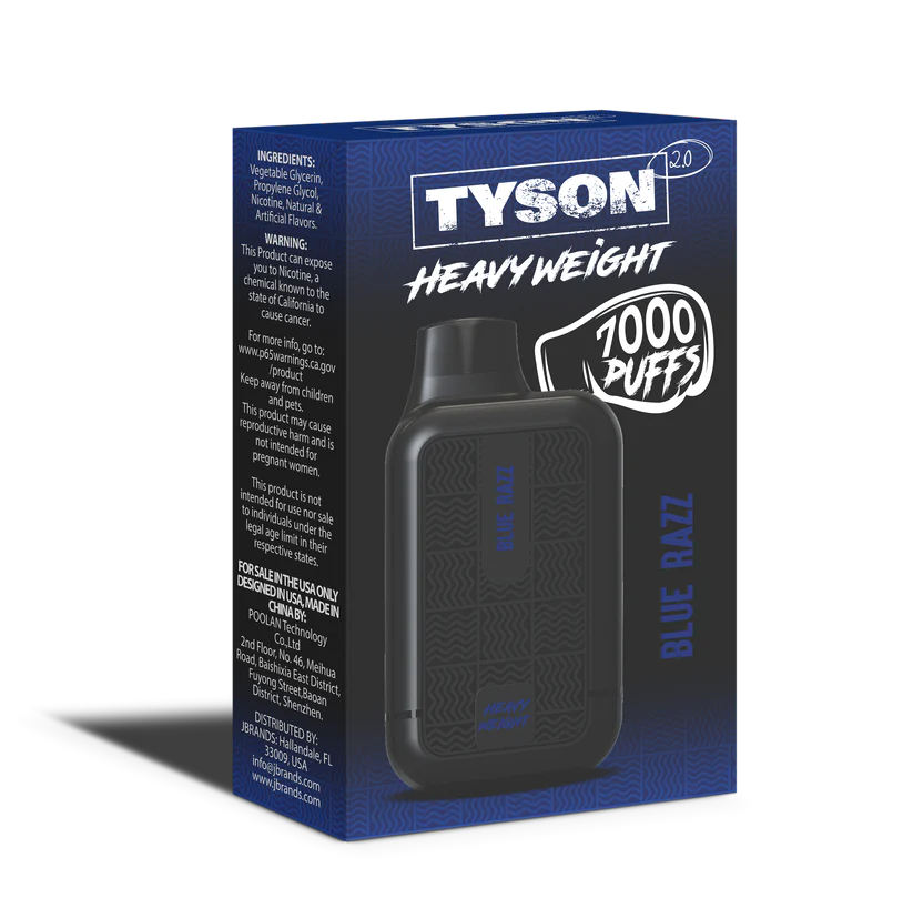 TYSON 2.0 HEAVY WEIGHT 7000 - BLUE RAZZ - E-CIG